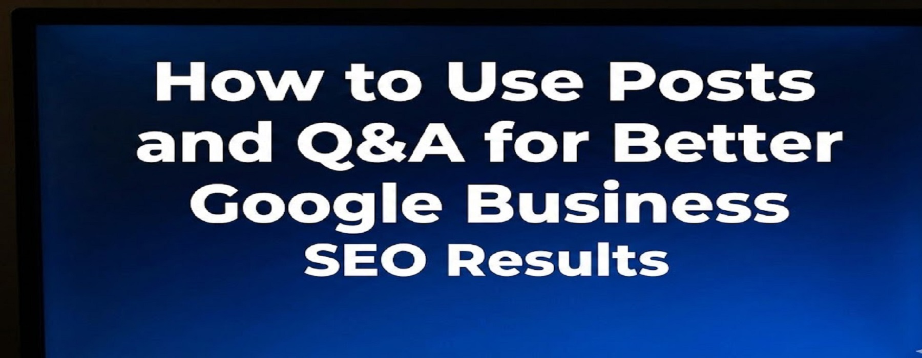 Google Business SEO