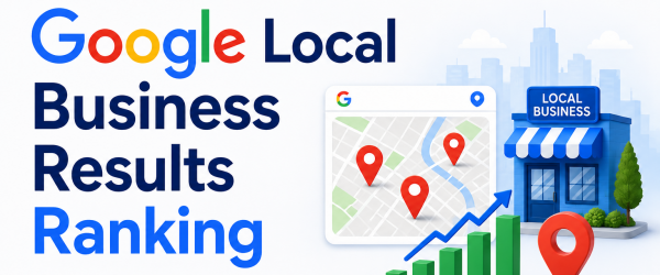 Google local business ranking results