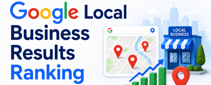 Google local business ranking results